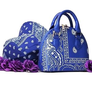 Blue Paisley Women's Handbag